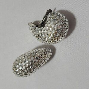 Richard Kerr Vintage Silver Crystal Earrings